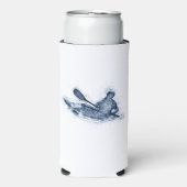 Dynamic Whitewater Kayaker Line Art (Seltzer Voorkant)