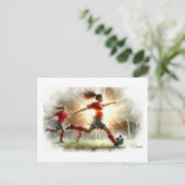 Dynamic Women Soccer Match,  Briefkaart (Staand voorkant)