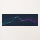 Dynamics lines blue wave yoga mat (Achterkant (horizontaal))
