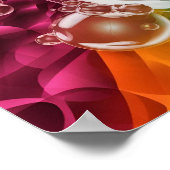 Dynamisch Abstract bureaubladachtergrond Poster (Hoek)