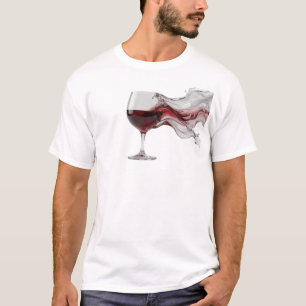 Dynamisch ABSTRACTE WIJN Visuele Vormgeving T-shirt