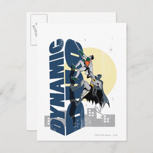 Dynamisch Duo-grafisch Briefkaart (Voorkant / Achterkant)