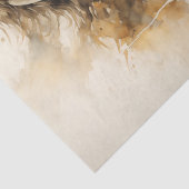 Dynamisch galopperend paard in Waterverf Tissuepapier (Detail)