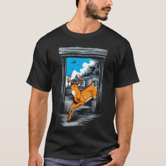 Dynamisch galopperend paard vrijheid grafische T-s T-shirt