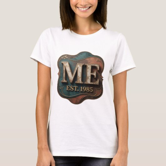 Dynamisch Goud ABSTRACTE KUNST Statement Ontwerp T-shirt (Voorkant)