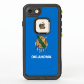 Dynamisch Oklahoma State Flag Graphic op a (Achterkant)