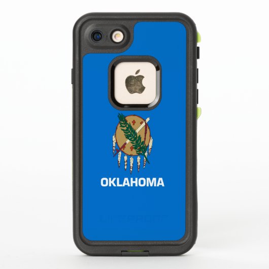 Dynamisch Oklahoma State Flag Graphic op a (Achterkant)