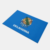 Dynamisch Oklahoma State Flag Graphic op a Deurmat (Schuin)