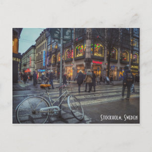 Dynamisch overzicht van Stockholm, Zweden Briefkaart