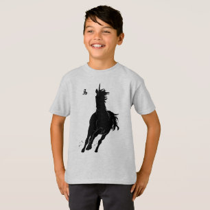 Dynamisch rennend paard t-shirt