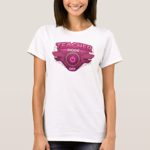 Dynamisch Rode TEACH MODE OFF Origineel Design T-shirt
