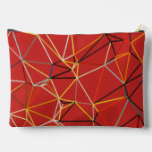 Dynamisch rood abstract geometrisch monogram etui (Achterkant)