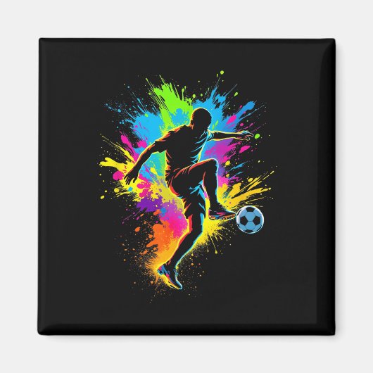 Dynamisch voetbal magneet (Voorkant)