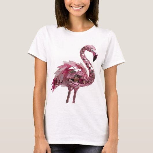 Dynamisch Zilver ABSTRACTE KUNST Statement Ontwerp T-shirt (Voorkant)