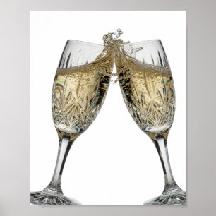 Dynamisch Zilver PROOST OP GOEDE GEZONDHEID Poster