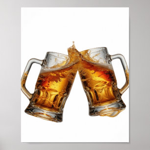 Dynamisch Zilver PROOST OP GOEDE GEZONDHEID v2 Poster