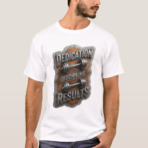 Dynamisch Zilver TOEWIJDING DISCIPLINE RESULTATEN T-shirt
