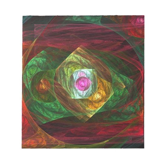 Dynamische aansluitingen Abstracte Art-laptop Notitieblok (Voorkant)