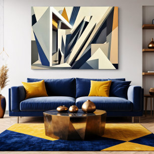 Dynamische Abstracte Architectuur Canvas Afdruk