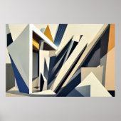 Dynamische Abstracte Architectuur Poster (Voorkant)