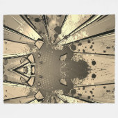 Dynamische Abstracte Art Throw Blanket Fleece Deken (Voorkant (Horizontaal))