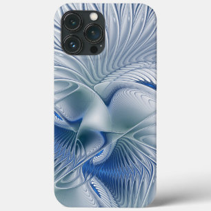 Dynamische Abstracte blauwe tinten Fractal Art iPhone 13 Pro Max Hoesje