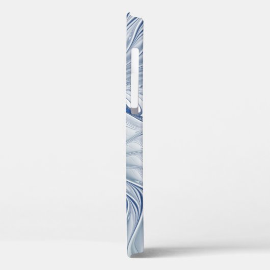 Dynamische Abstracte blauwe tinten Fractal Art Case-Mate iPhone Case (Achterkant / Links)