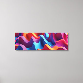 Dynamische Abstracte golfwandkunst - gedurfde 3D-k Canvas Afdruk
