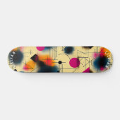 Dynamische Abstracte vormen met geometrische patro Skateboard (Horizontaal)