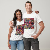 Dynamische Abstracte Waterverf T-shirt (Unisex)