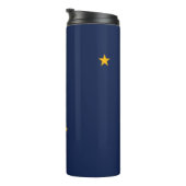 Dynamische Alaska State Flag Graphic op a Thermosbeker (Geroteerd rechts)