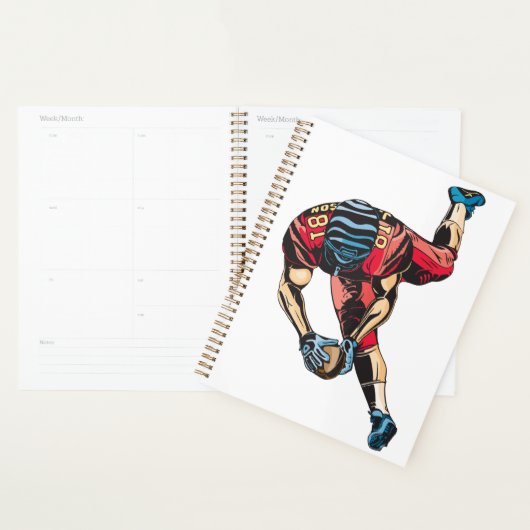 Dynamische Amerikaanse Football Player Touchdown Planner (Display)