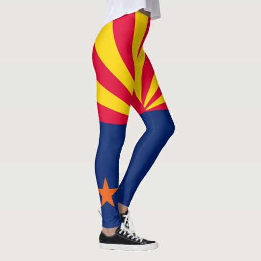 Dynamische Arizona State Flag Graphic op a Leggings (Rechts)