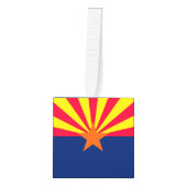 Dynamische Arizona State Flag Graphic op a Ornament (Voorkant)