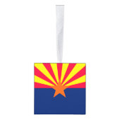 Dynamische Arizona State Flag Graphic op a Ornament (Rechts)