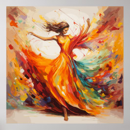 Dynamische beweging poster