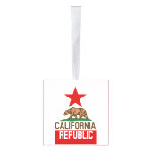 Dynamische California State Flag Graphic op een Ornament (Rechts)