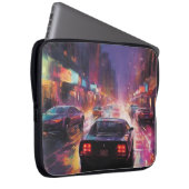 Dynamische Cityscape Racing Laptop Sleeve (Voorkant Rechts)