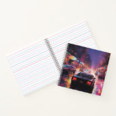 Dynamische Cityscape Racing Notitieboek (Binnen)