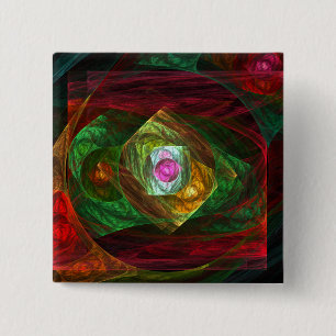 Dynamische connecties Abstracte Art Button (vierka