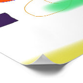 Dynamische en speelse scène poster (Hoek)