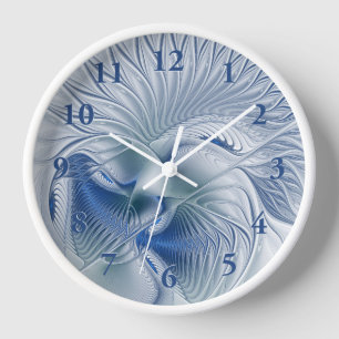 Dynamische Fantasie Abstract Blau Tinten Fractal K