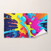 Dynamische fluorescerende verfstrepen bad handdoek (Handdoek)