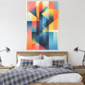 Dynamische Geometrie Canvas Afdruk (Insitu (Slaapkamer))