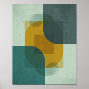 Dynamische geometrische overlapping poster