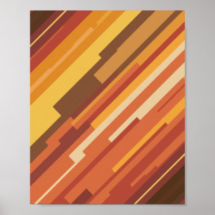 Dynamische geometrische strepen poster