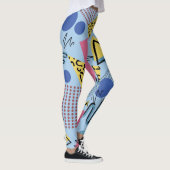 Dynamische jaren '80 Memphis esthetiek Leggings (Rechts)