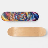 dynamische kleurvortex skateboard (Horizontaal)