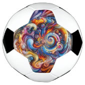 dynamische kleurvortex voetbal (Gedraaid)