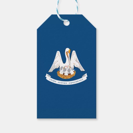 Dynamische Louisiana de Grafische Vlag van de Staa Cadeaulabel (Voorkant)